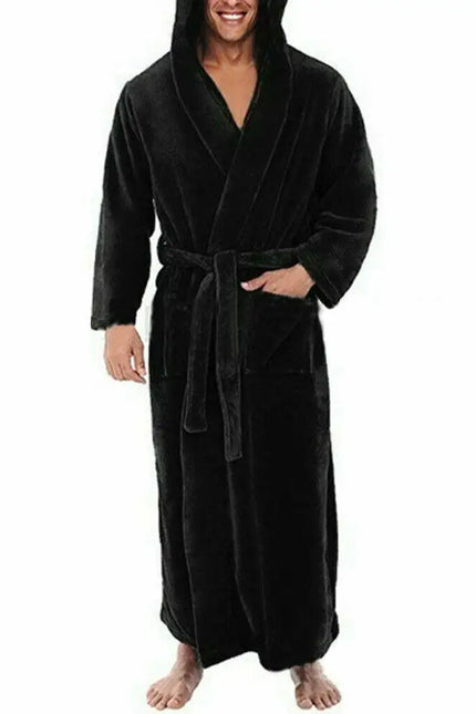 Robe de Chambre Homme Noire Chaude