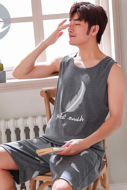 Pyjashort Homme Plume