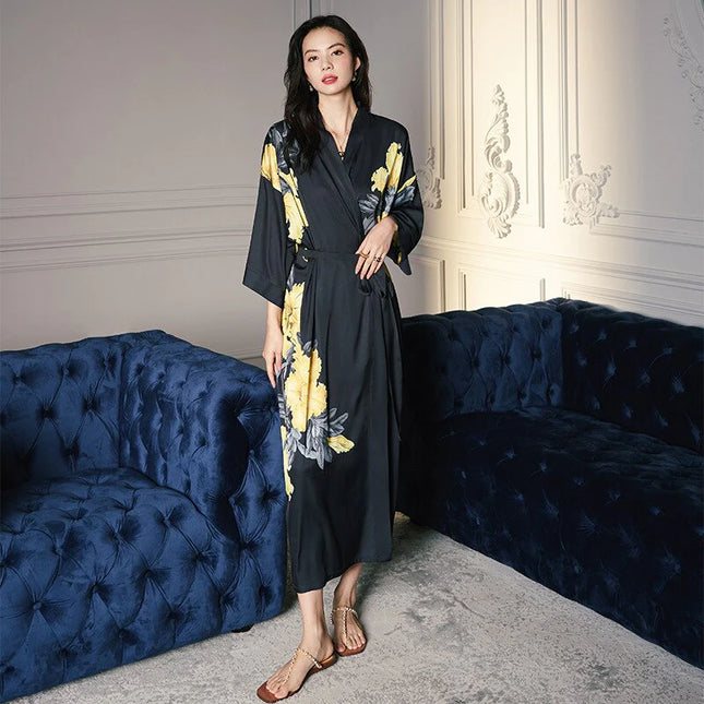 Kukallinen Kimono Kylpytakki