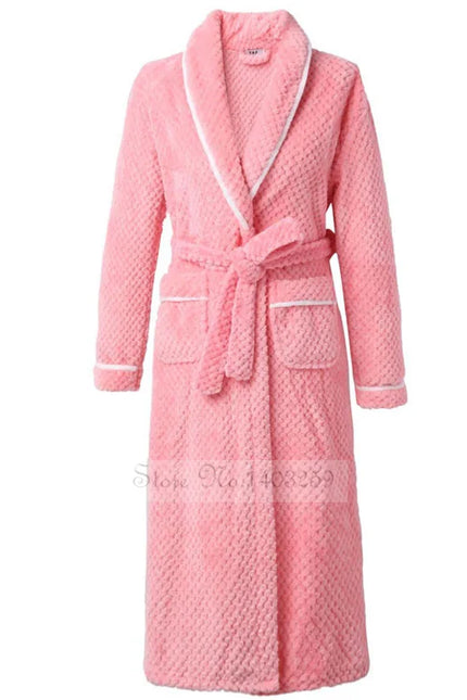 Robe De Chambre Polaire Femme Rose Bonbon