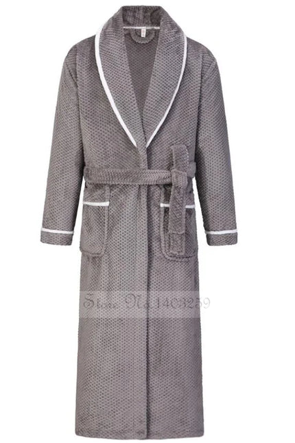 Robe De Chambre Homme Polaire en Flanelle