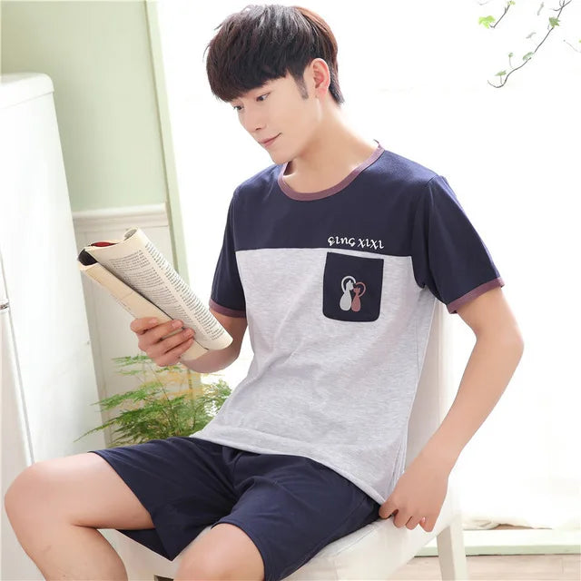 Pyjashort Homme Bicolore