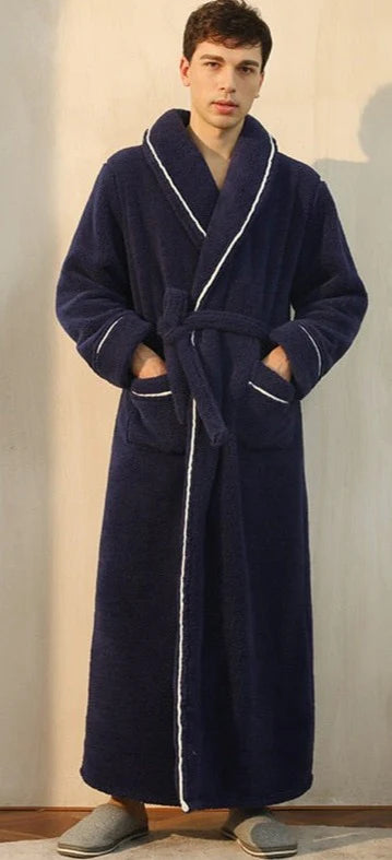 Peignoir Homme Bleu Marine