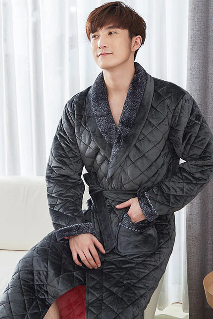Peignoir Homme Luxe Noir