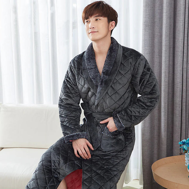 Peignoir Homme Luxe Noir