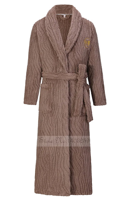 Robe De Chambre Homme Polaire Épaisse