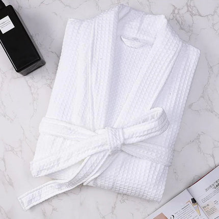 Robe de Chambre Homme Gaufre Blanc