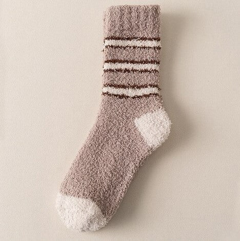 Chaussettes Chaudes Douillettes Tricolores