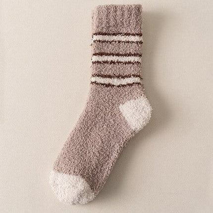 Chaussettes Chaudes Douillettes Tricolores