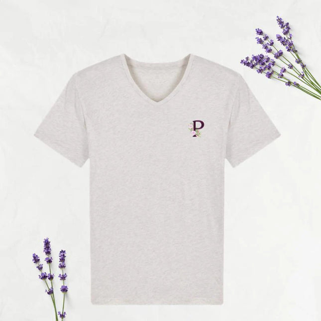 T-Shirt Gris Col en V Homme-Peignoir Avenue