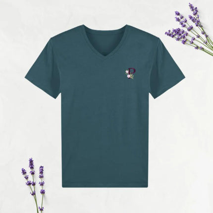 T-shirt Vert Col en V Homme-Peignoir Avenue
