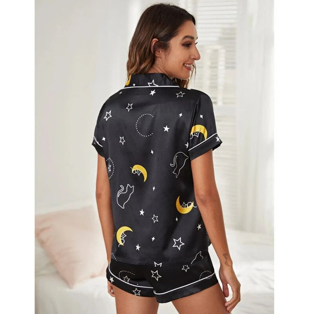 Musta Kesä Lyhyt Pyjama