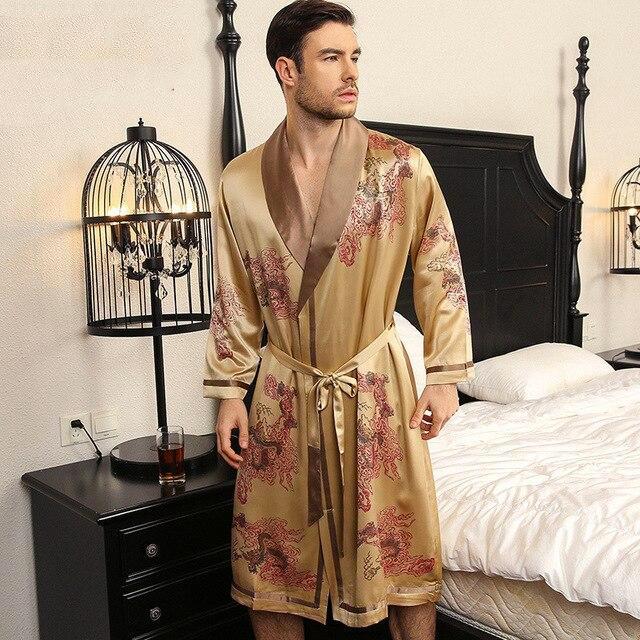 Peignoir Soie Japonais Homme
