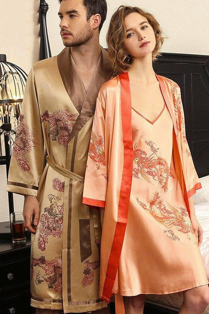 Peignoir Soie Japonais Homme-Peignoir Avenue