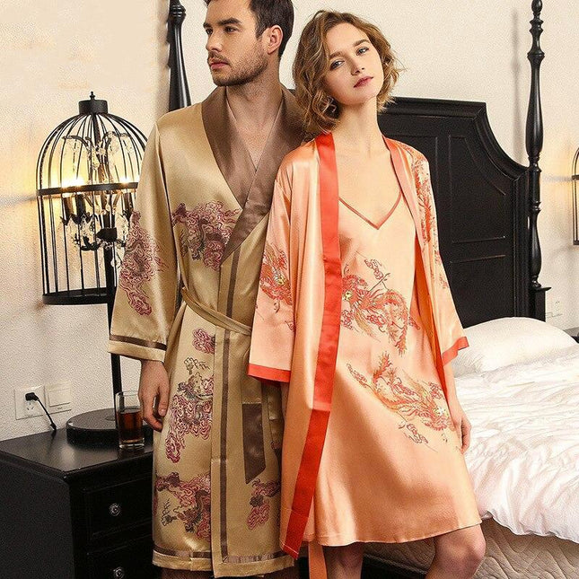 Peignoir Soie Japonais Homme-Peignoir Avenue
