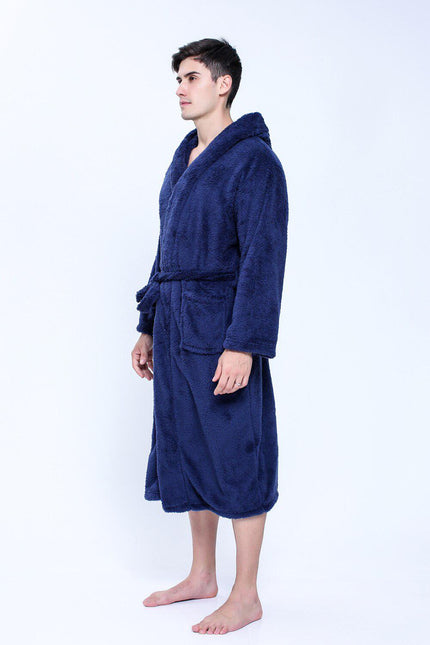 Miesten Hupullinen Fleece Kylpytakki