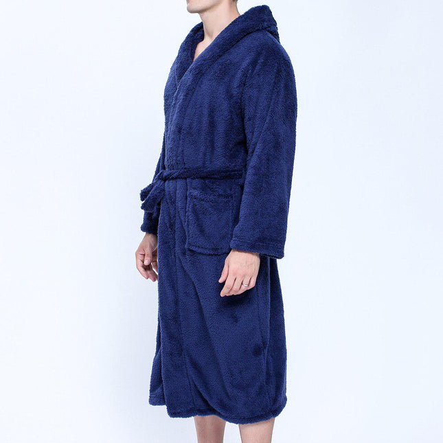 Miesten Hupullinen Fleece Kylpytakki