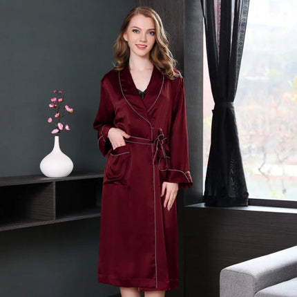 peignoir soie femme chic