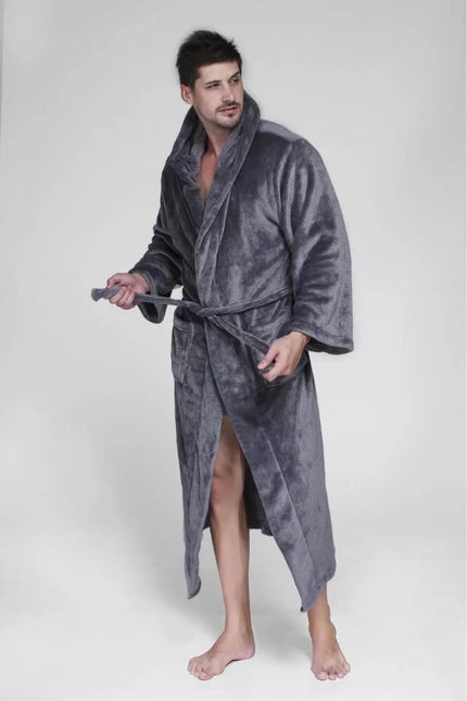 Miesten Xxl Fleece Kylpytakki