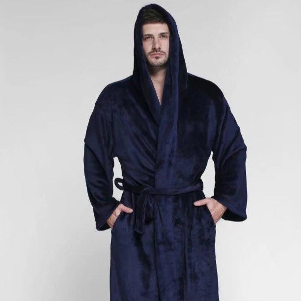 Peignoir Homme Capuche Doux