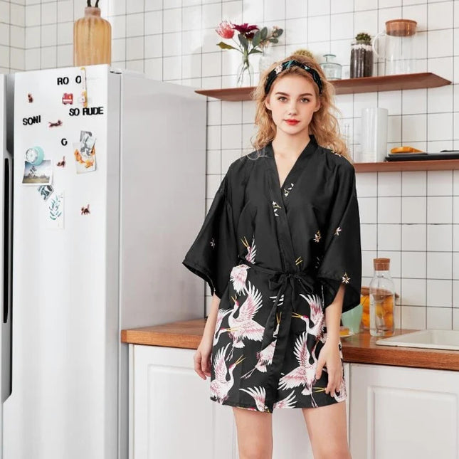 Musta Kevyt Kimono