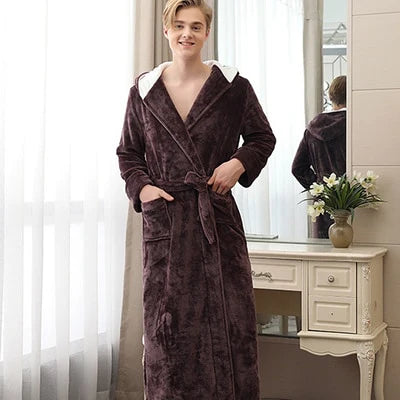 Peignoir Homme Bain Capuche