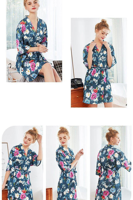 Kukallinen Kuvio Kimono