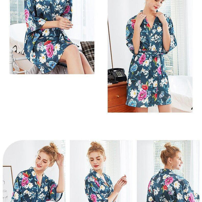 Kukallinen Kuvio Kimono
