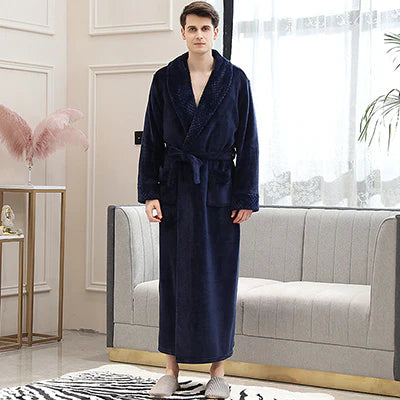 Peignoir Long Homme Polaire