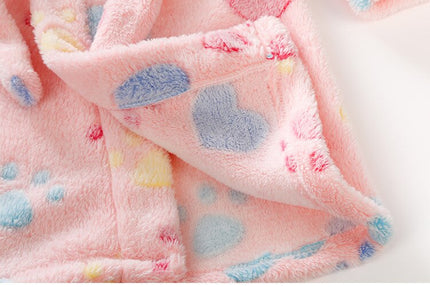 Pikkutytön Fleece Kylpytakki