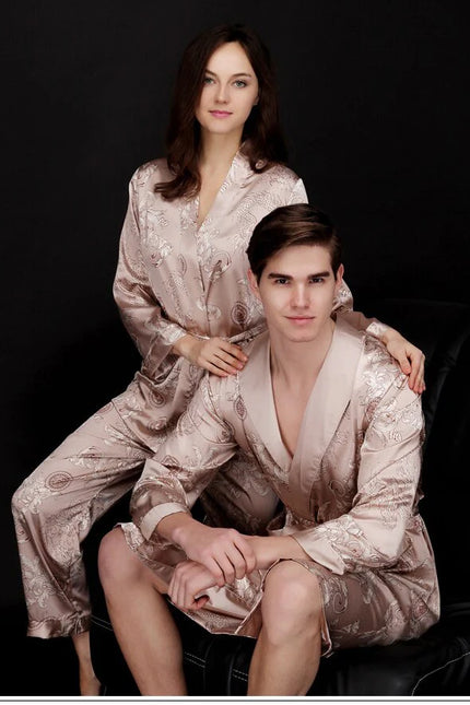 Miesten Beige Kimono