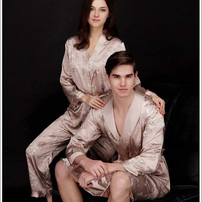 Miesten Beige Kimono