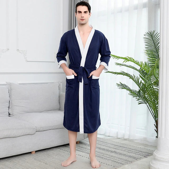 Peignoir Court Coton Homme-Peignoir Avenue