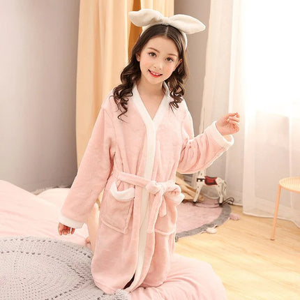 Peignoir Enfant Rose