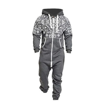 Combinaison Polaire Homme Gris-Peignoir Avenue
