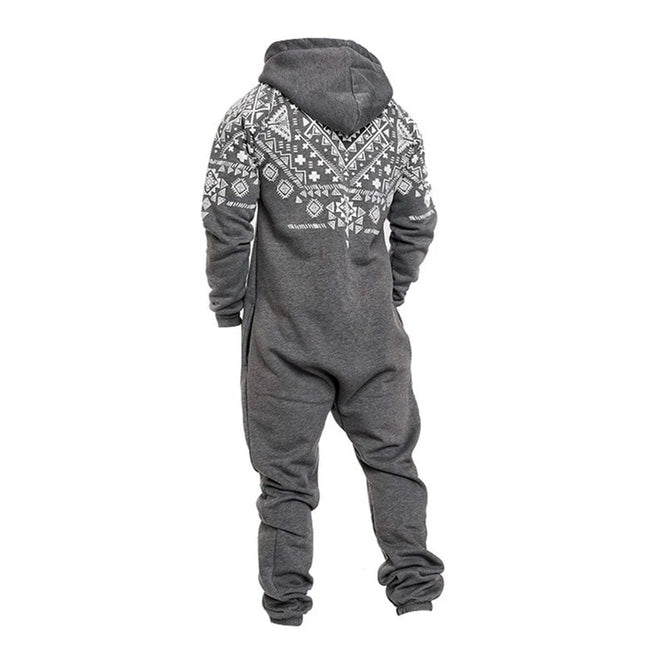 Miesten Harmaa Fleece Haalari