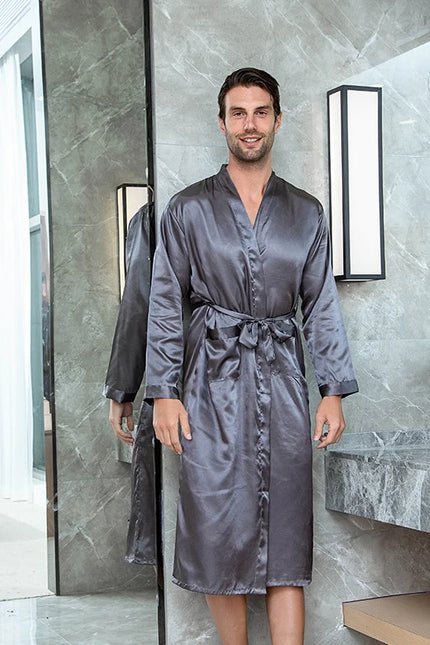 Miesten Satiini Kimono
