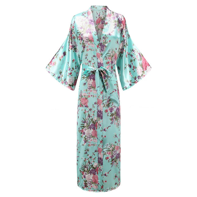Kimono Satin Fleurs