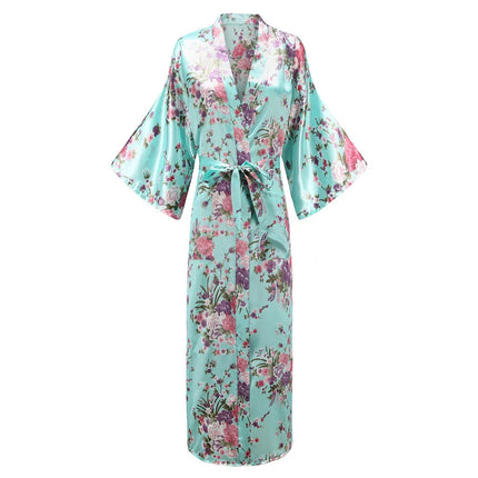 Kimono Satin Fleurs