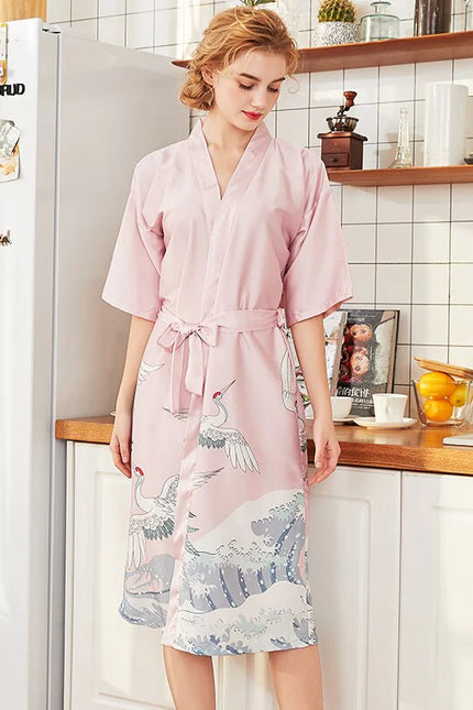 Japanilainen Kimono Kylpytakki