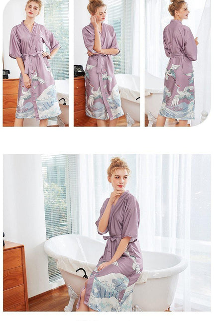 Pitkä Kimono Kylpytakki
