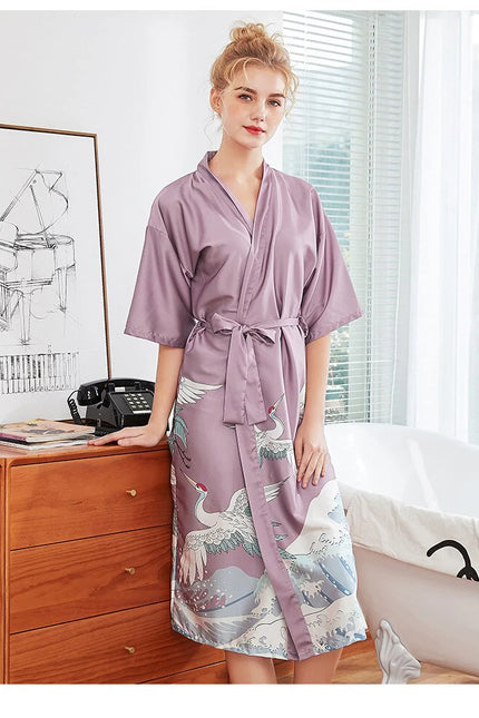 Pitkä Kimono Kylpytakki