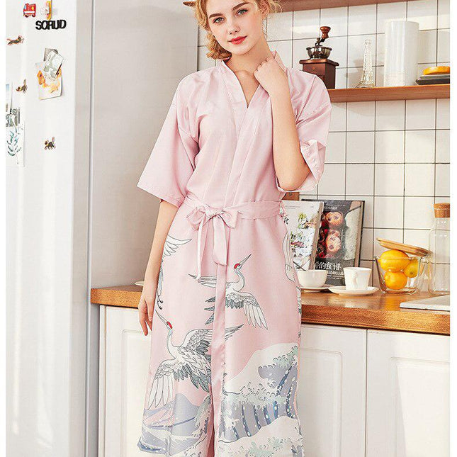 Japanilainen Kimono Kylpytakki