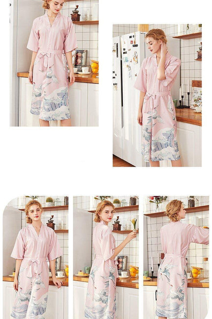Japanilainen Kimono Kylpytakki