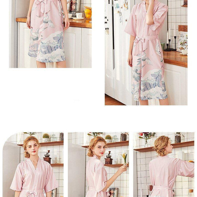 Japanilainen Kimono Kylpytakki