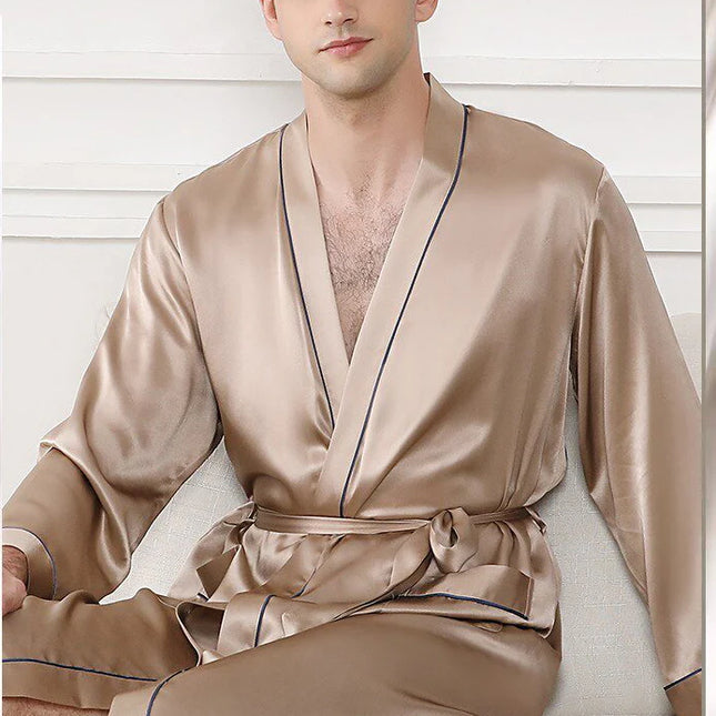 Miesten Silkki Kimono Kylpytakki