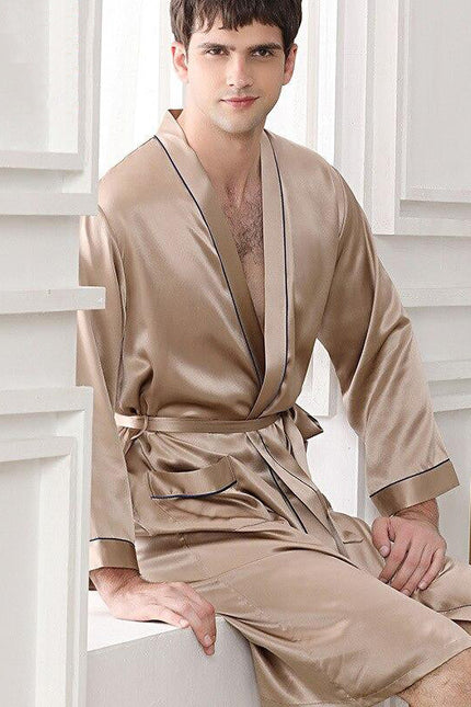 Peignoir Homme Soie Kimono