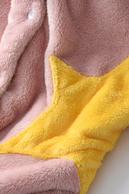 Naisten Vaaleanpunainen Fleece Kylpytakki