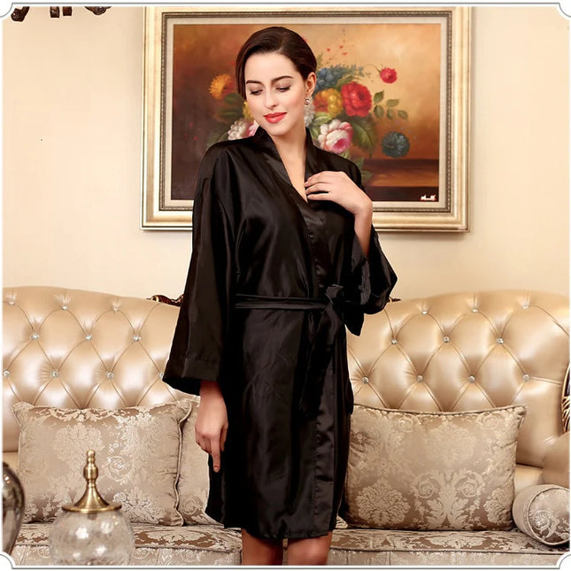 Kimono Femme Nuit Noir