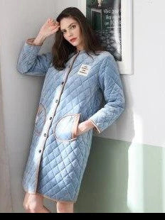 Robe de Chambre Matelassée Courte-Peignoir Avenue